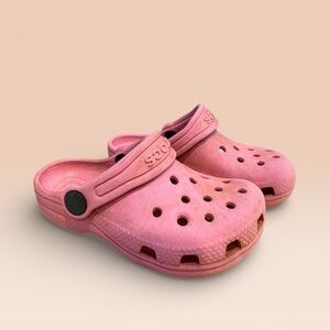 Kids Pink CROCS 7C